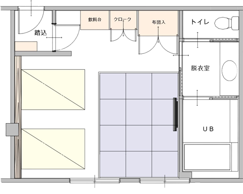 ジャグジーバス付　モダンStyleルーム